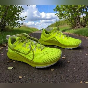 NIKE REACT PEGASUS TRAIL 4 VOLT/BRIGHT CACTUS WOMEN SIZE 9